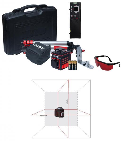 Křížový laser ADA Cube 2-360 Ultimate + přijímač