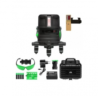 Křížový laser ADA ProLiner 4V Green + přijímač - zelený paprsek