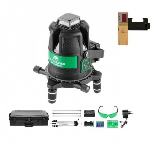 Křížový laser ADA 360 Ultraliner 4V Green set s přijímačem - zelený paprsek